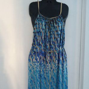 Metallic Accents Maxi Dress NWT